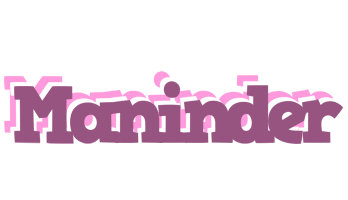 Maninder relaxing logo