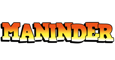 Maninder sunset logo