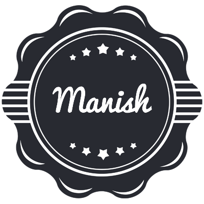 Manish badge logo