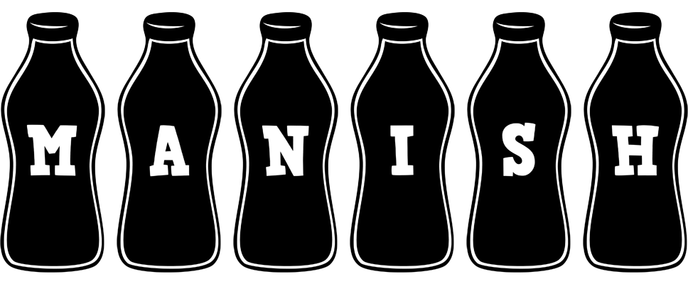Manish bottle logo