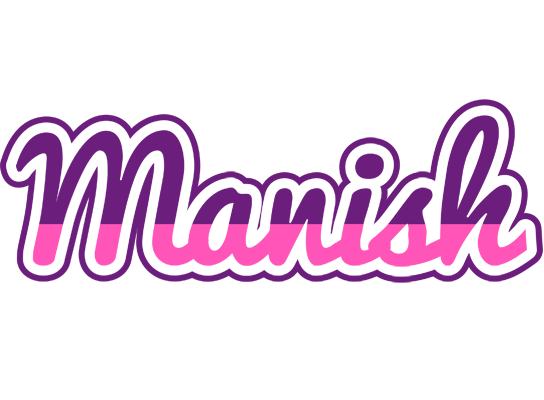 Manish cheerful logo