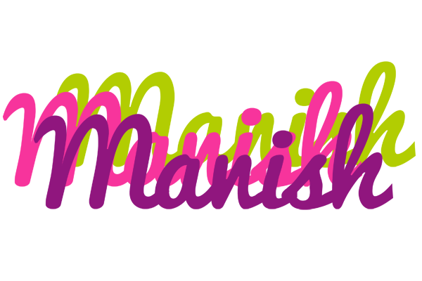 Manish flowers logo