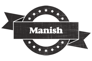 Manish grunge logo