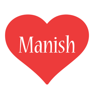 Manish love logo