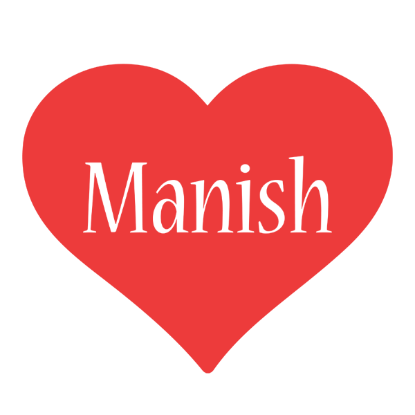 Manish love logo