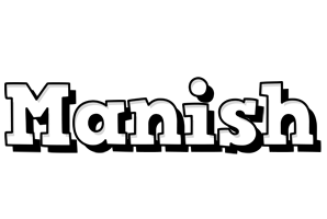 Manish snowing logo