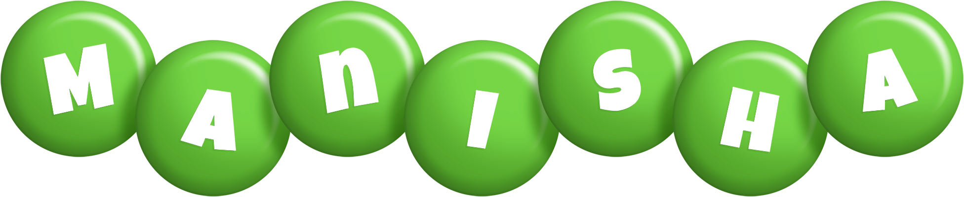 Manisha candy-green logo