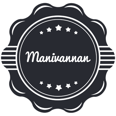 Manivannan badge logo