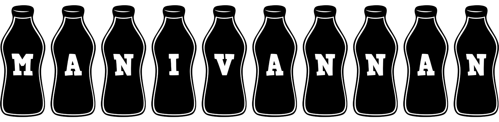 Manivannan bottle logo
