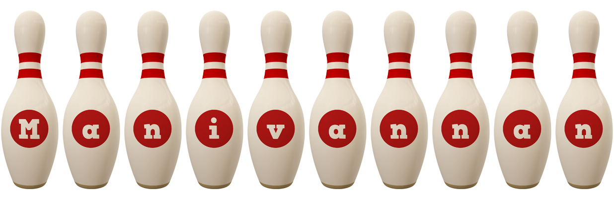 Manivannan bowling-pin logo