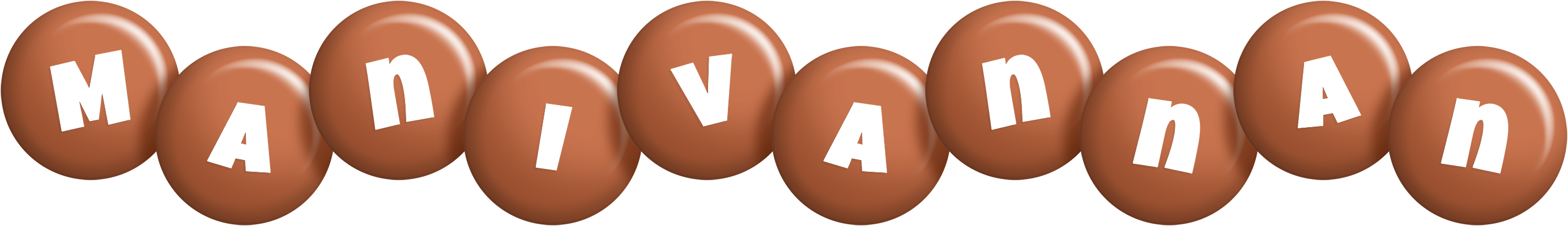 Manivannan candy-brown logo
