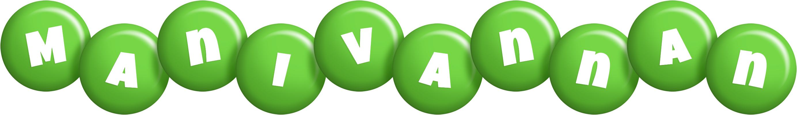 Manivannan candy-green logo