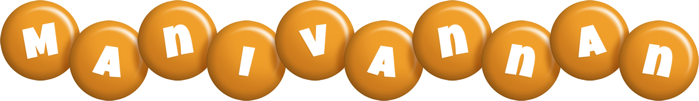 Manivannan candy-orange logo