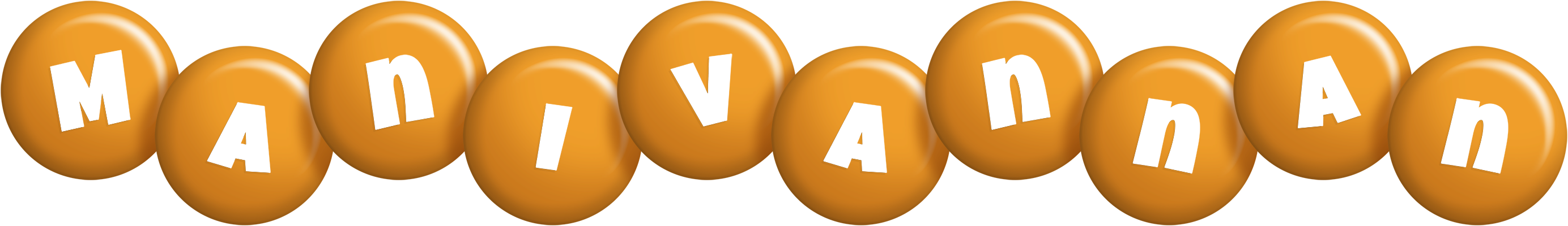 Manivannan candy-orange logo