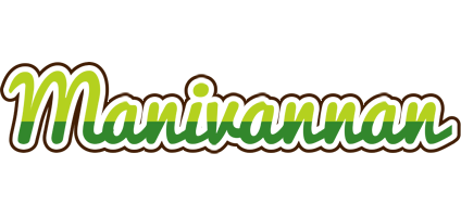 Manivannan golfing logo