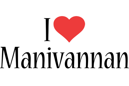 Manivannan i-love logo