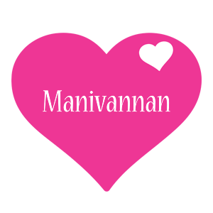 Manivannan love-heart logo