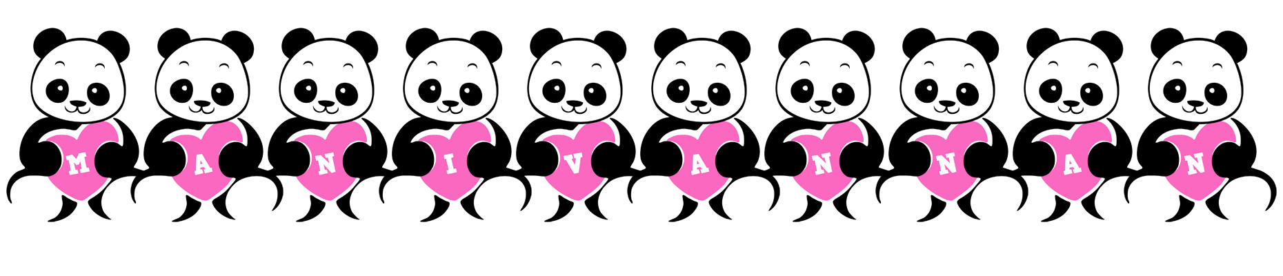 Manivannan love-panda logo