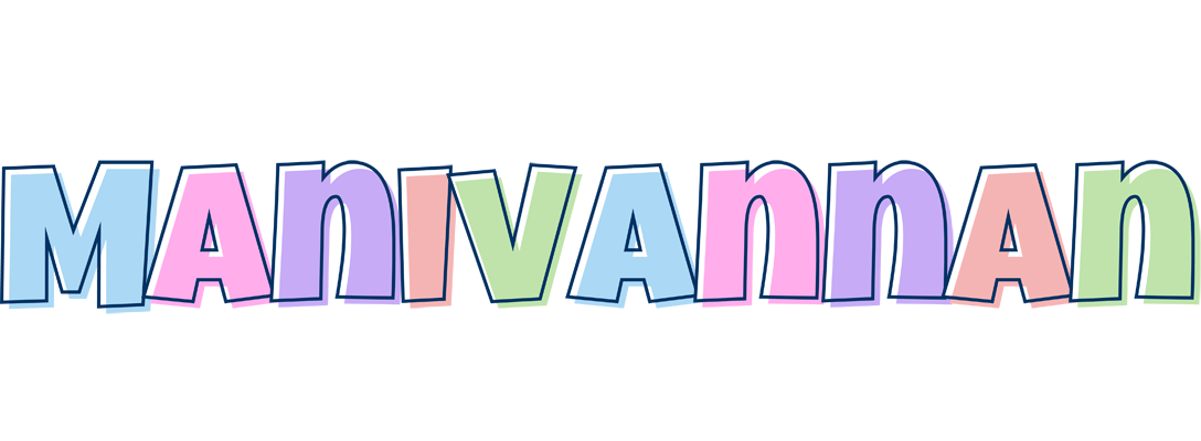 Manivannan pastel logo
