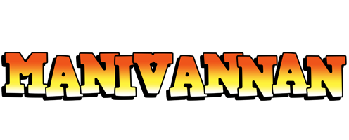 Manivannan sunset logo