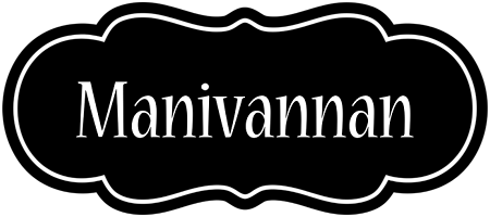 Manivannan welcome logo