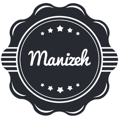 Manizeh badge logo