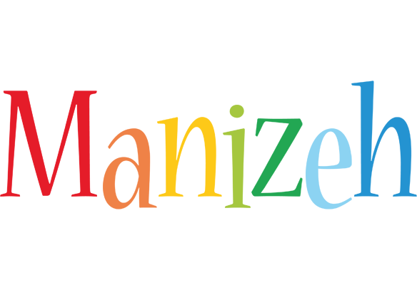 Manizeh birthday logo