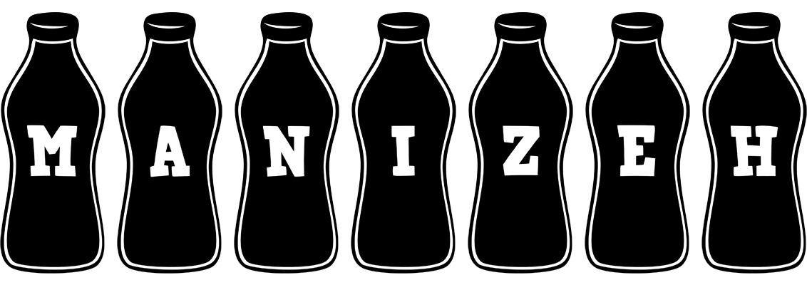 Manizeh bottle logo