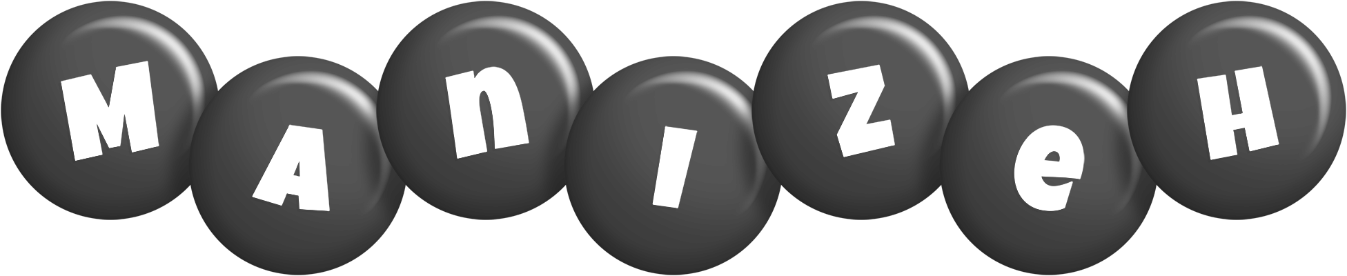 Manizeh candy-black logo