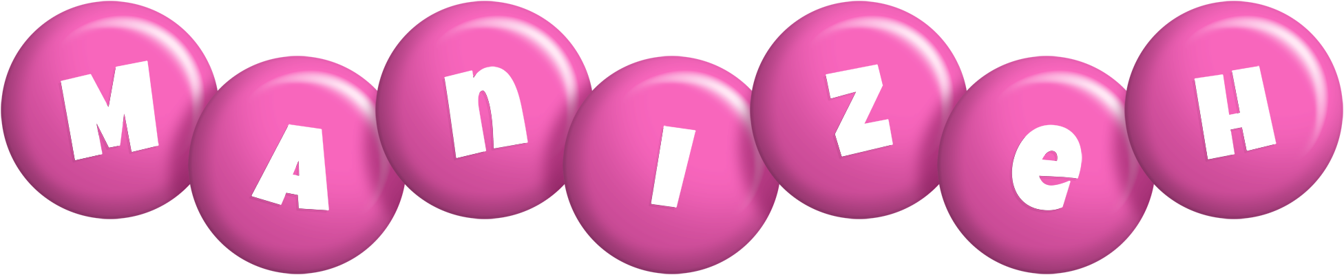 Manizeh candy-pink logo