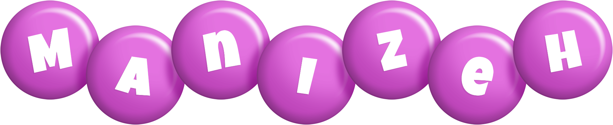 Manizeh candy-purple logo