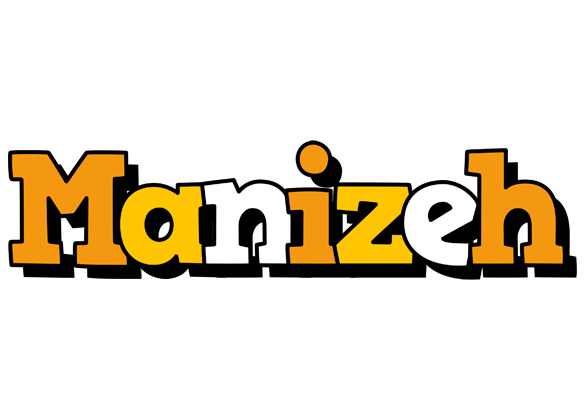 Manizeh cartoon logo