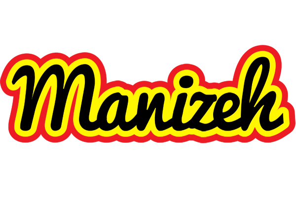 Manizeh flaming logo
