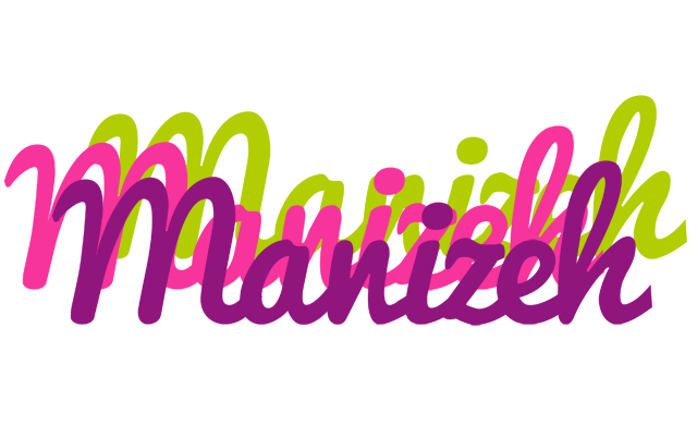 Manizeh flowers logo