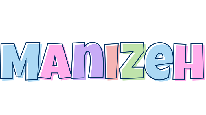 Manizeh pastel logo
