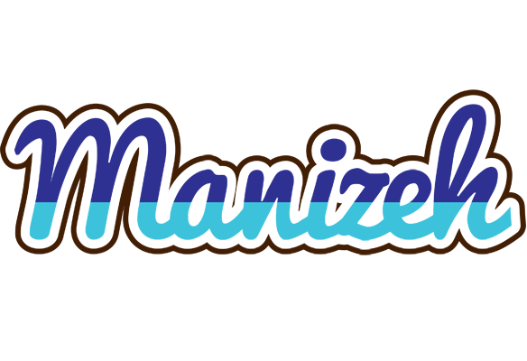 Manizeh raining logo