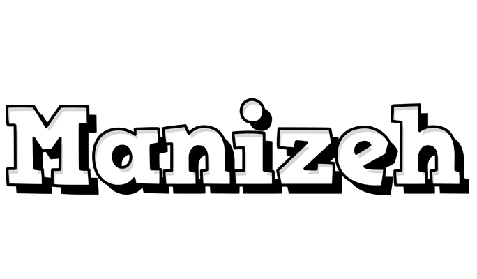 Manizeh snowing logo