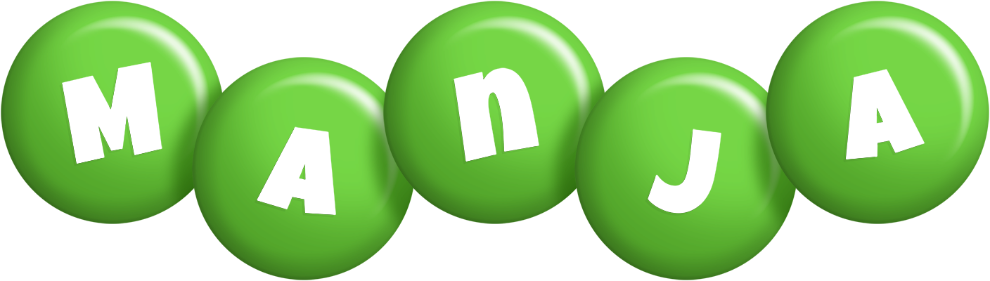 Manja candy-green logo