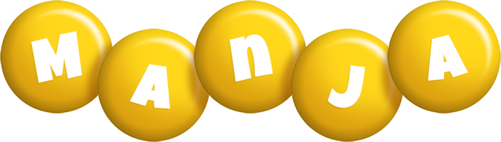 Manja candy-yellow logo