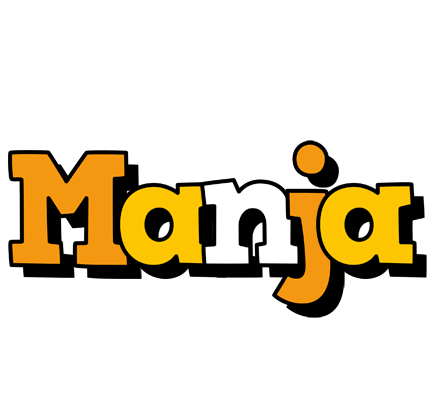 Manja cartoon logo