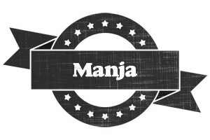 Manja grunge logo