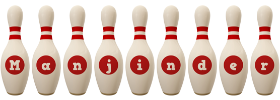 Manjinder bowling-pin logo