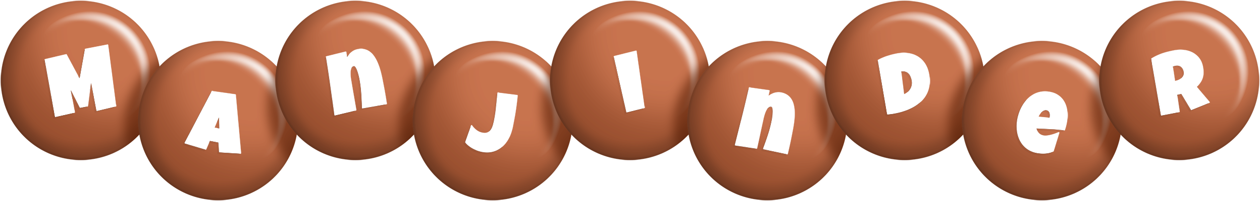 Manjinder candy-brown logo