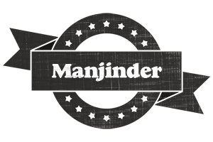 Manjinder grunge logo