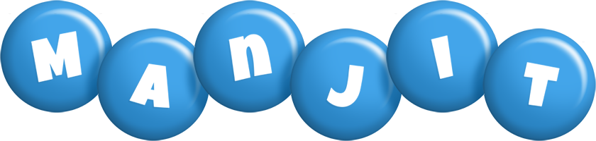 Manjit candy-blue logo
