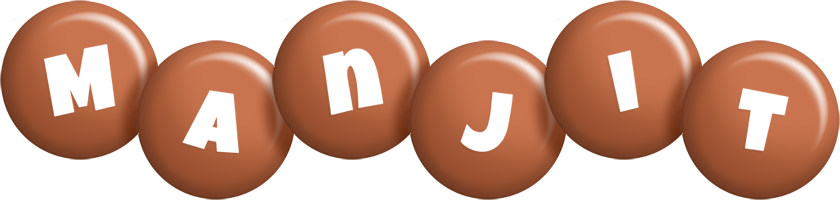 Manjit candy-brown logo