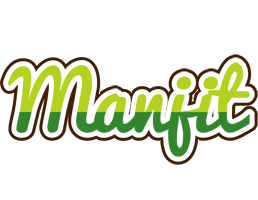 Manjit golfing logo