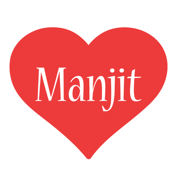 Manjit love logo