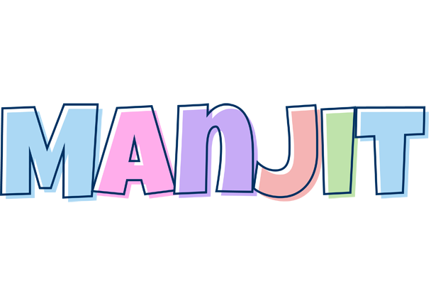 Manjit pastel logo