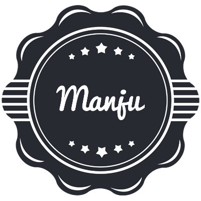 Manju badge logo